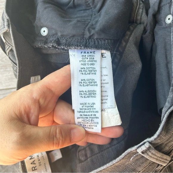 Frame L'HOMME SKINNY JEAN in Black Wash - Picture 6 of 12